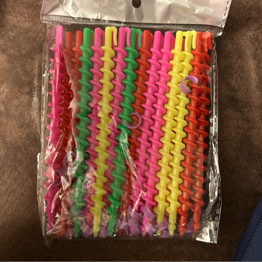 Colorful Spiral Party Straws